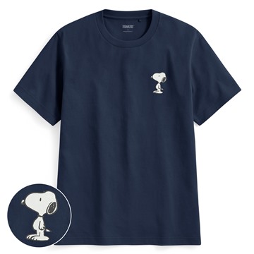 史努比系列厚版印花T恤-04-男