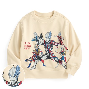 超人力霸王毛圈印花圓領衫-04-童