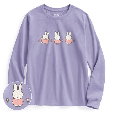 Miffy長袖印花T恤-08-女
