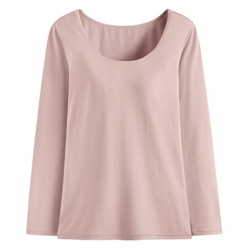 heatup U領Bra八分袖上衣-女