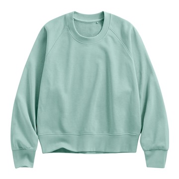 毛圈寬版休閒圓領衫-女