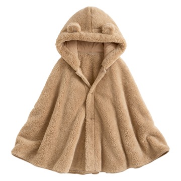 長刷毛造型斗篷-女