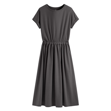 柔滑棉連袖收腰長洋裝-女