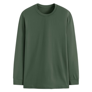 heatup圓領九分袖上衣-男