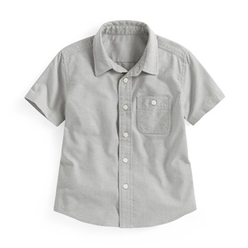 牛津短袖襯衫-童