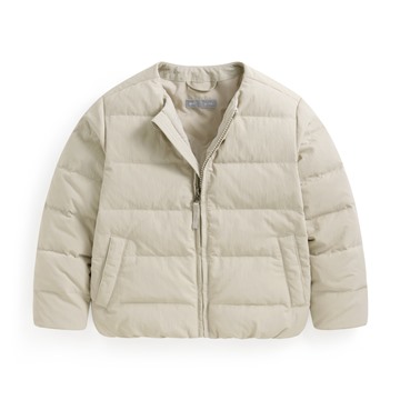 極暖羽絨無領外套-童