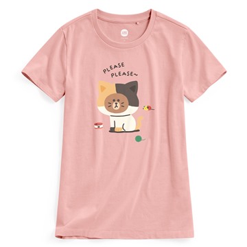 LINE FRIENDS印花T恤-04-女