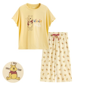 迪士尼系列莫代爾七分褲家居套裝-女