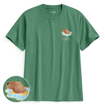 大人的圖鑑印花T恤-06-男