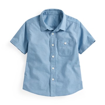 牛津短袖襯衫-童