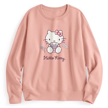 三麗鷗刷毛印花圓領衫-07-女