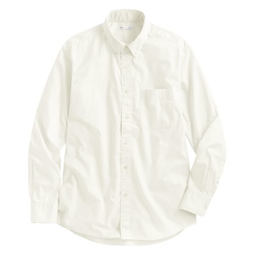 柔棉長袖襯衫-男