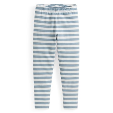 磨毛羅紋條紋內搭褲-童