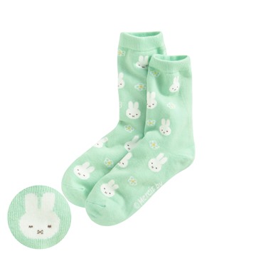 Miffy提花中筒襪-女