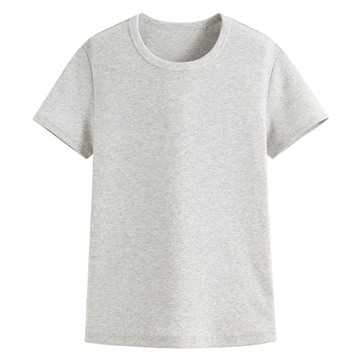 羅紋圓領短袖T恤-女