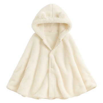 長刷毛造型斗篷-女