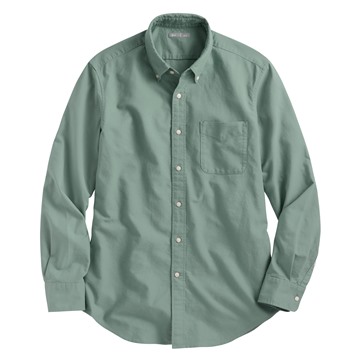 牛津修身長袖襯衫-男