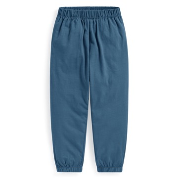 竹節棉束口褲-童