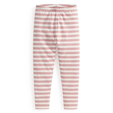 磨毛羅紋條紋內搭褲-童