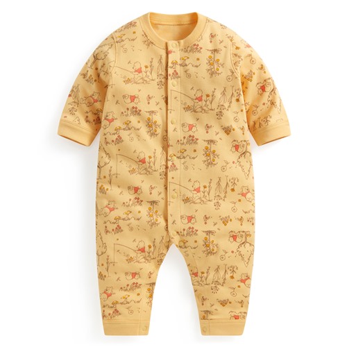迪士尼系列純棉羅紋印花連身衣-Baby