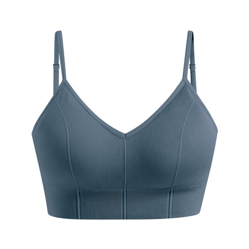 可拆式無縫Bra短版細肩帶背心-女