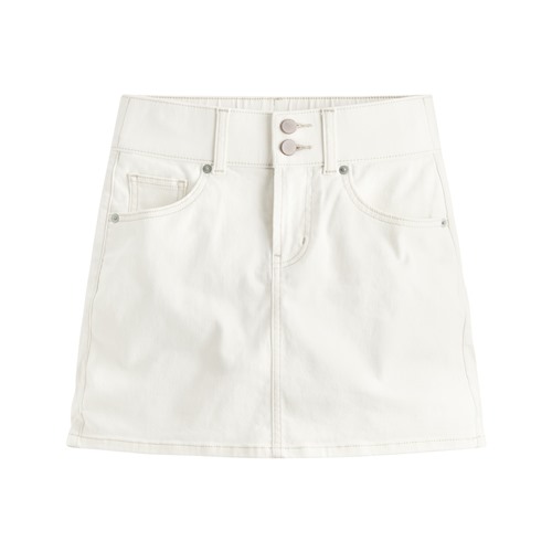 多色收腹牛仔連褲短裙-女