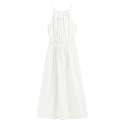 繞頸削肩洋裝-女