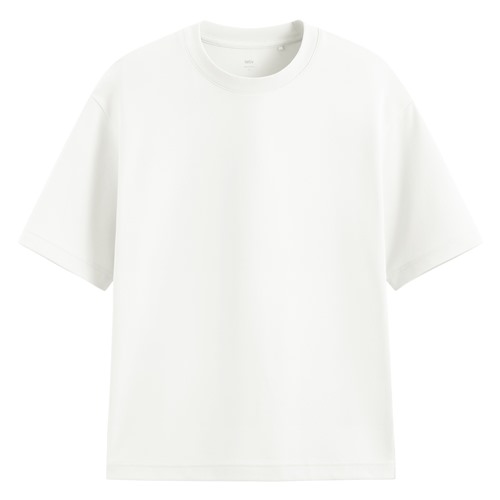 輕涼棉質寬版T恤-男