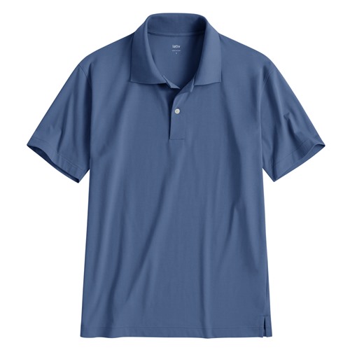 涼感棉質polo衫-男