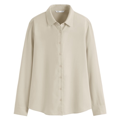 嫘縈長袖襯衫-女