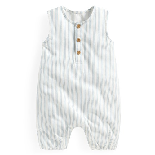 條紋印花無袖連身衣-Baby