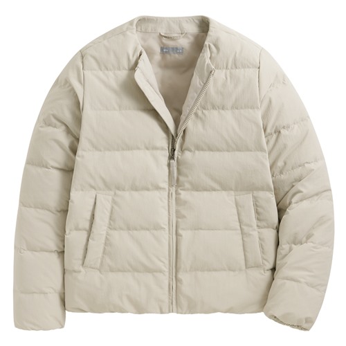 極暖羽絨無領外套-女