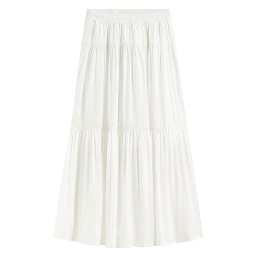 細褶蛋糕長裙-女