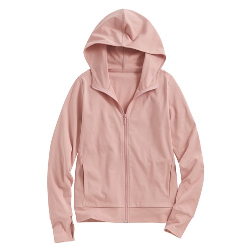 抗UV羅紋連帽外套-女