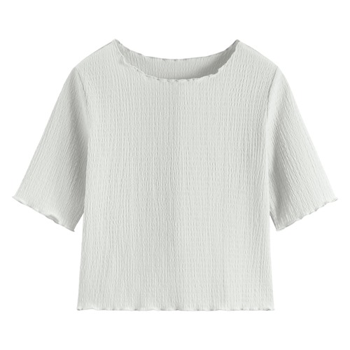 輕柔透膚上衣-女