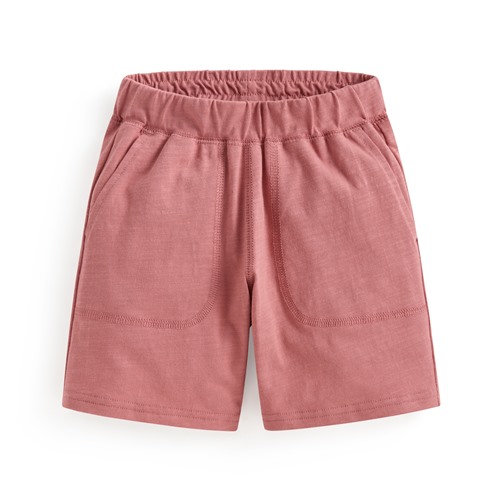 竹節棉口袋短褲-童