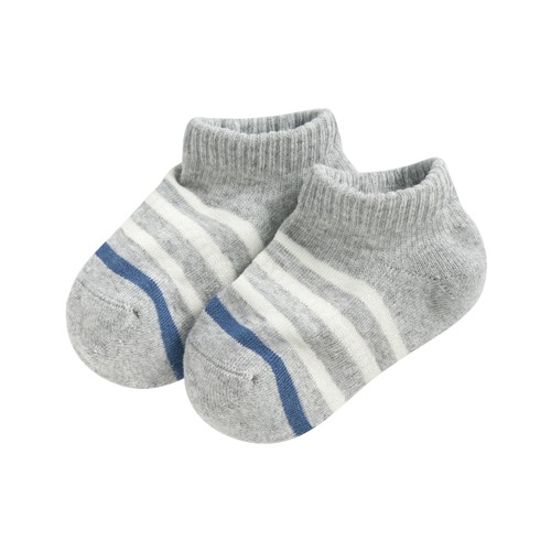 毛圈條紋踝襪-童