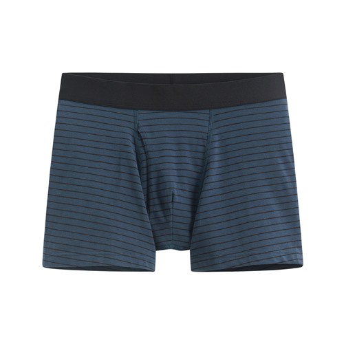 棉質中腰條紋平口內褲-男