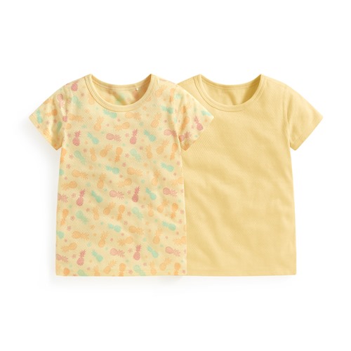 純棉網眼印花T恤(2入)-童