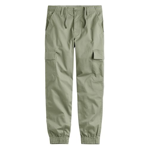 輕型棉質工裝束口褲-男