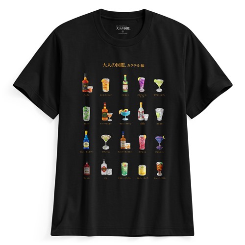 大人的圖鑑印花T恤-11-男