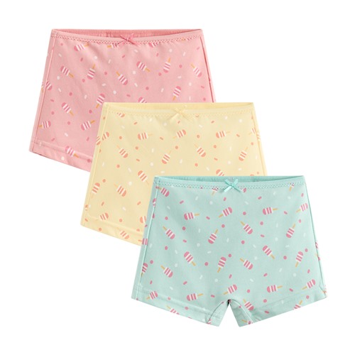 棉質印花平口內褲(3入)-童