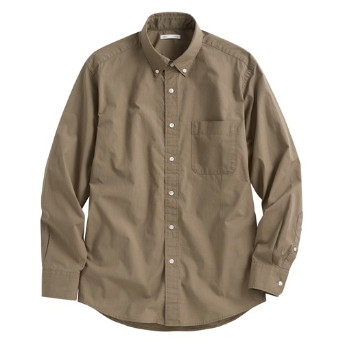 柔棉長袖襯衫-男