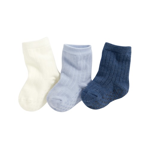 寬羅紋中筒襪(3入)-Baby