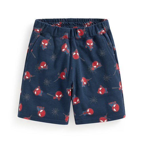 漫威系列竹節棉印花短褲-童