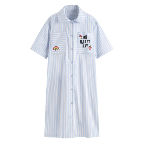 棉質安心防凸點家居洋裝-女