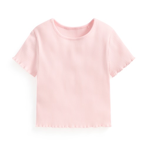 羅紋木耳邊T恤-童