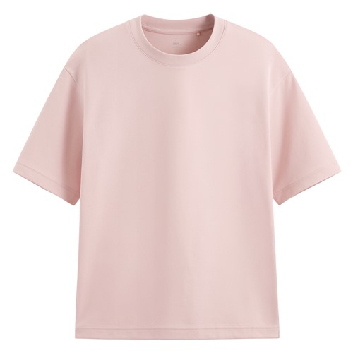 輕涼棉質寬版T恤-男