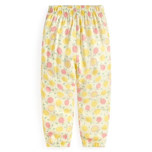 嫘縈印花束口褲-童