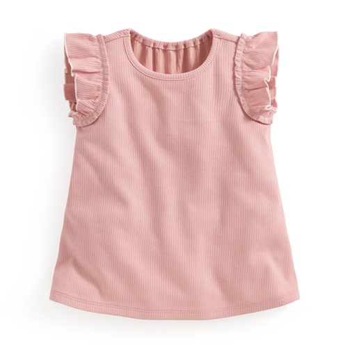 羅紋荷葉袖上衣-Baby